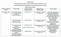 График работы горячей линии